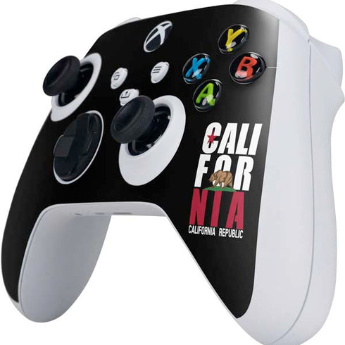 California Black Block Xbox Series S Controller Skin